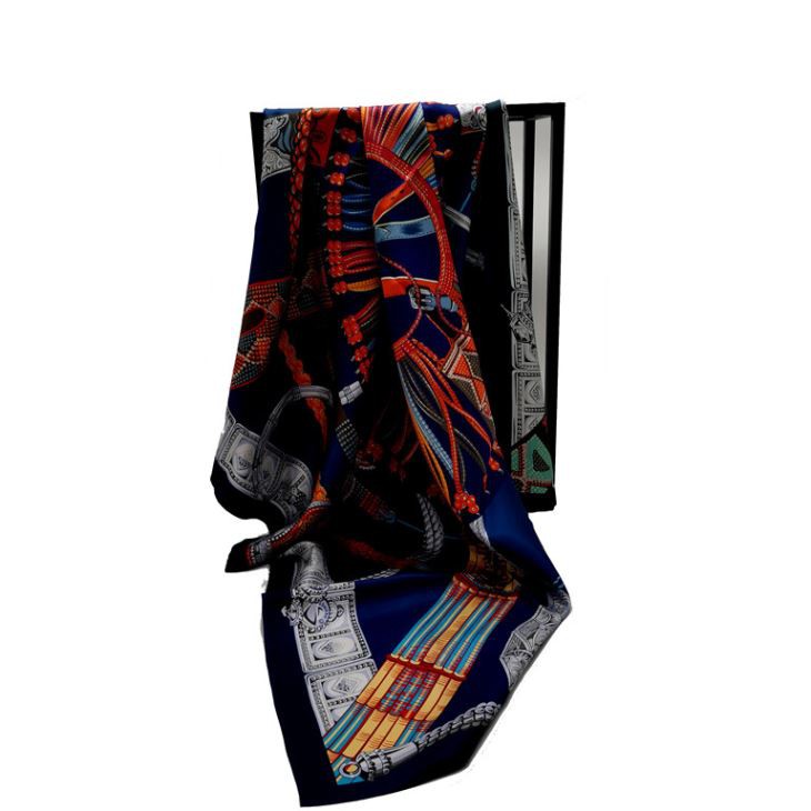 Custom Double Side Printing Silk Scarf