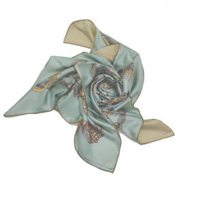 Cov Tshuab Luam Ntawv Ob Sab Ob Sab Silk Silk Satin Phuam qhwv cajdab